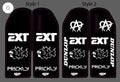 Rtr fork guard decals