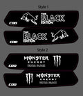 Super 73 slim battery decals
