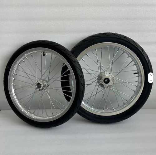 Chrome 17” Thick Talaria Supermoto Wheelset